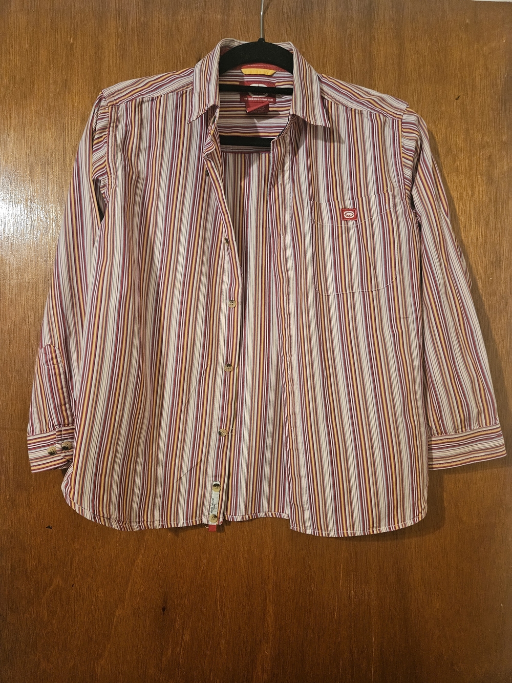 Ecko Unlimited Multicolor Striped Button-Down Shirt